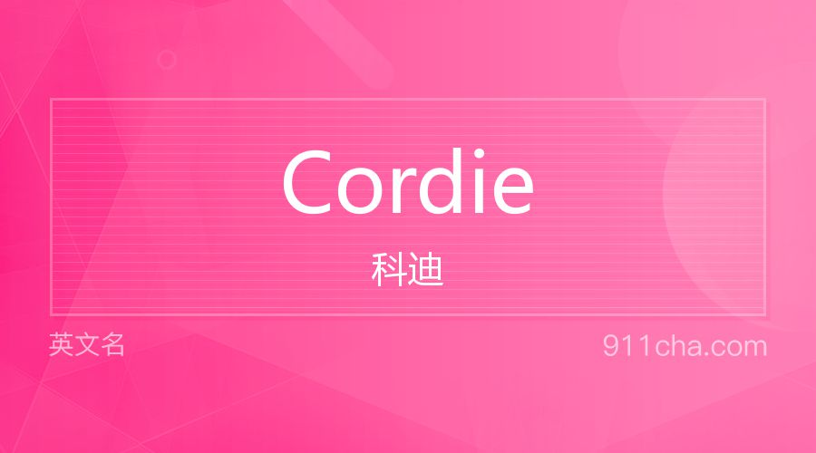 Cordie 科迪