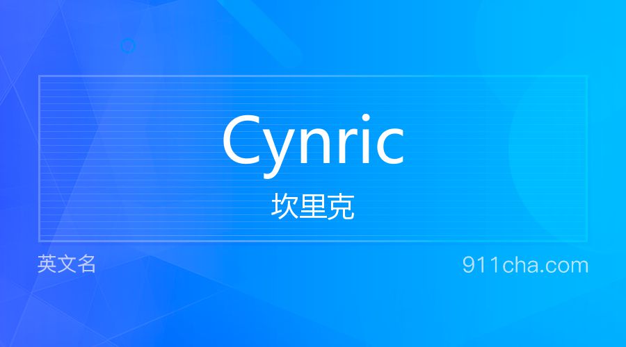 Cynric 坎里克