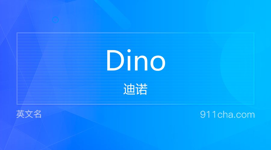 Dino 迪诺