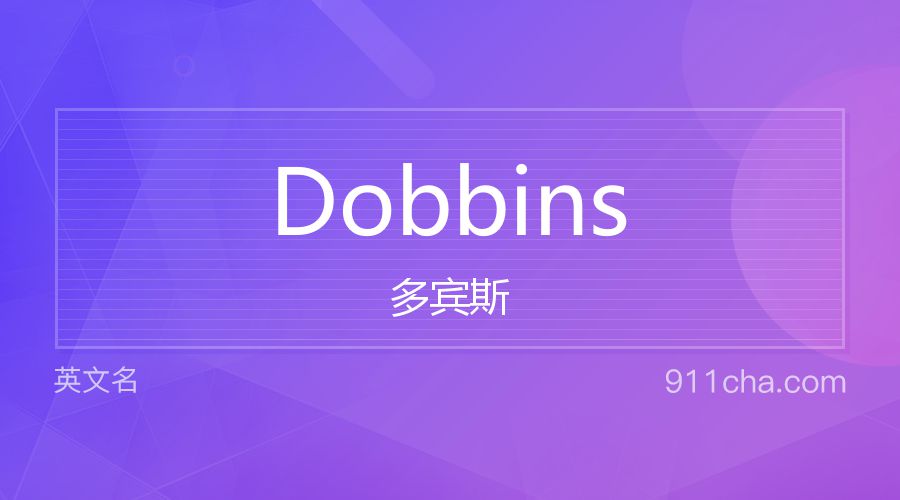 Dobbins 多宾斯