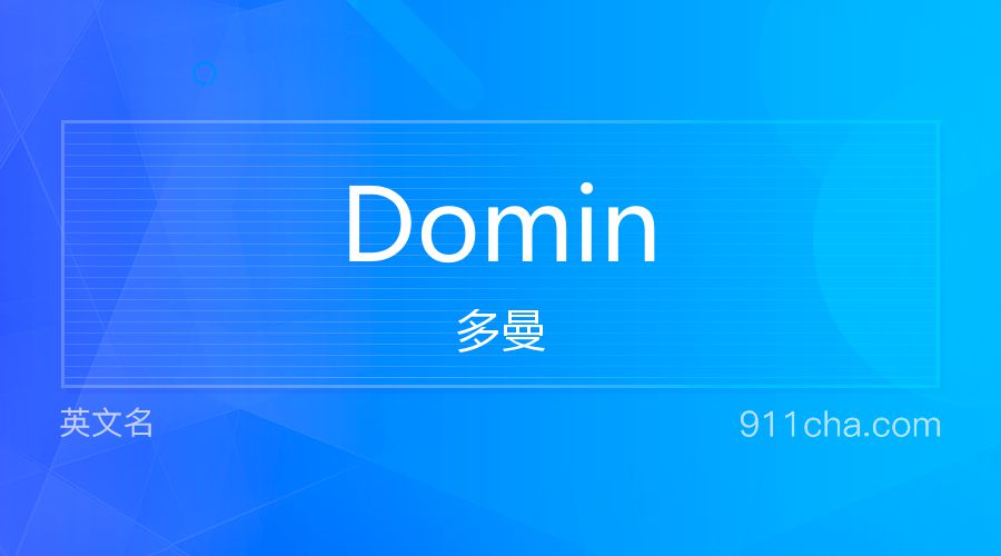 Domin 多曼