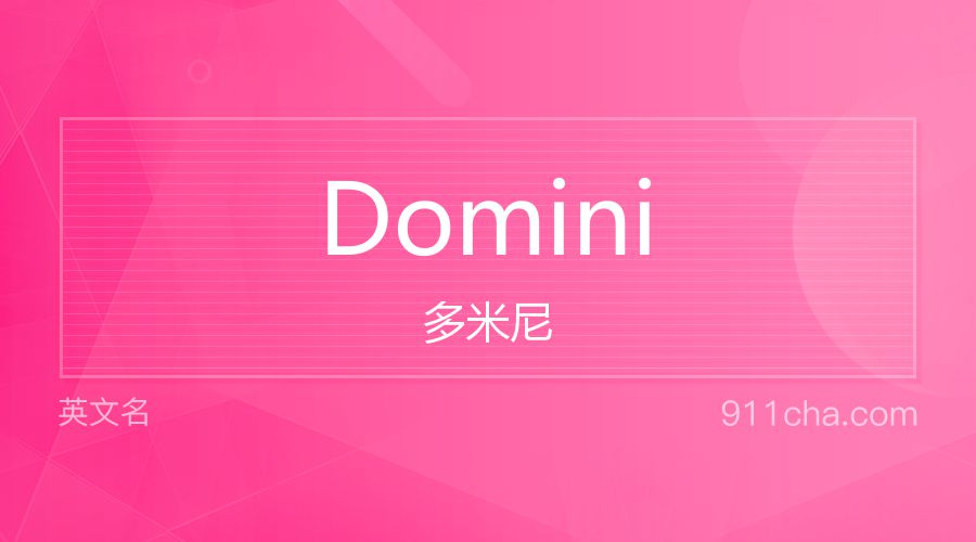 Domini 多米尼