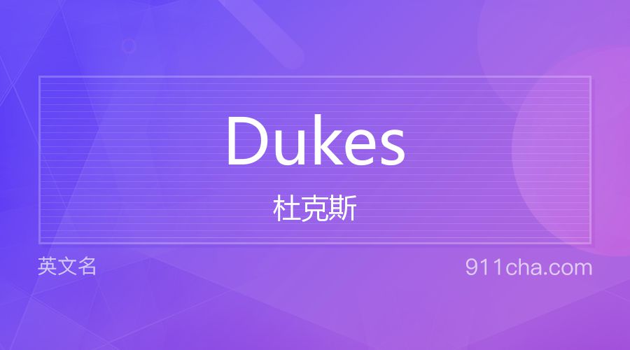 Dukes 杜克斯