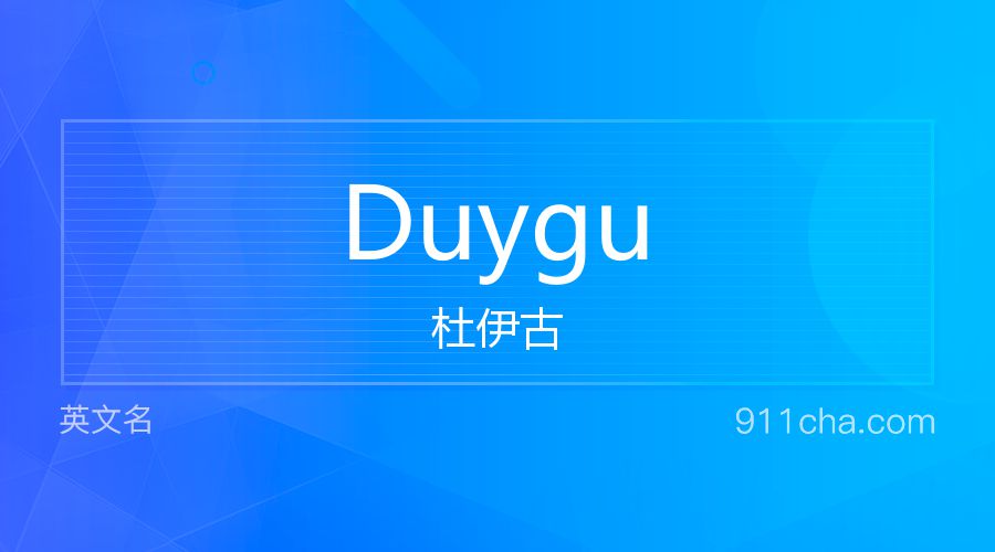 Duygu 杜伊古