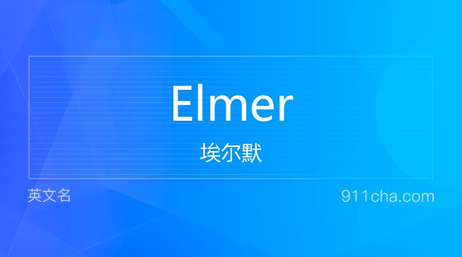 Elmer 埃尔默