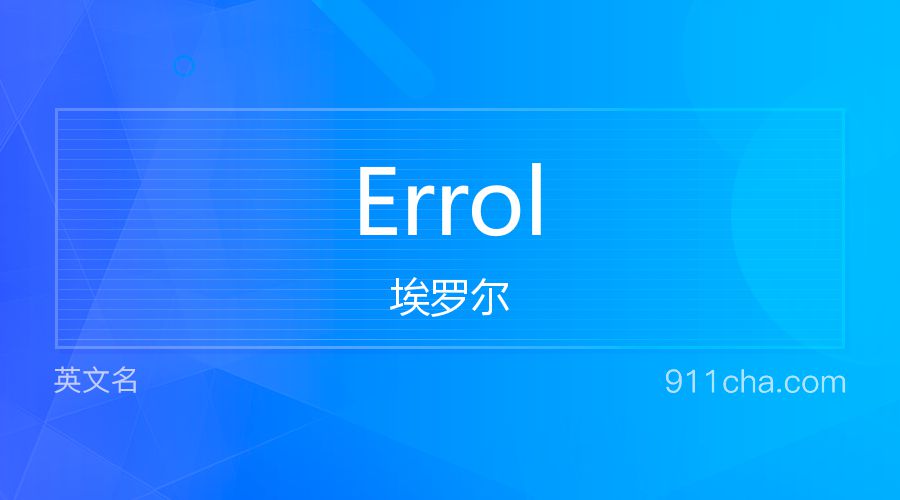 Errol 埃罗尔