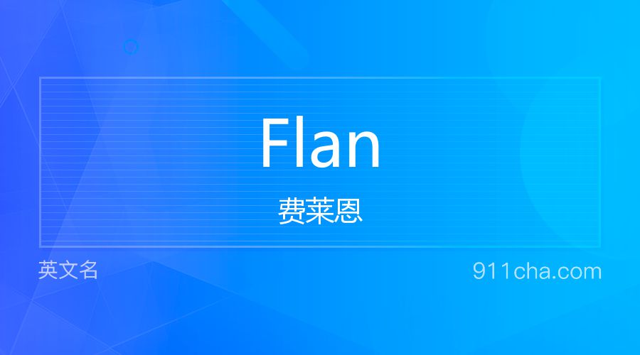 Flan 费莱恩