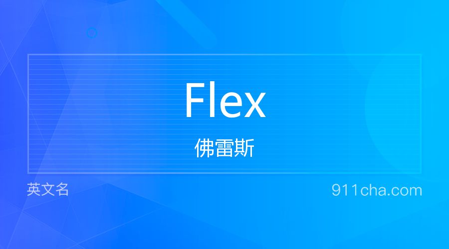 Flex 佛雷斯