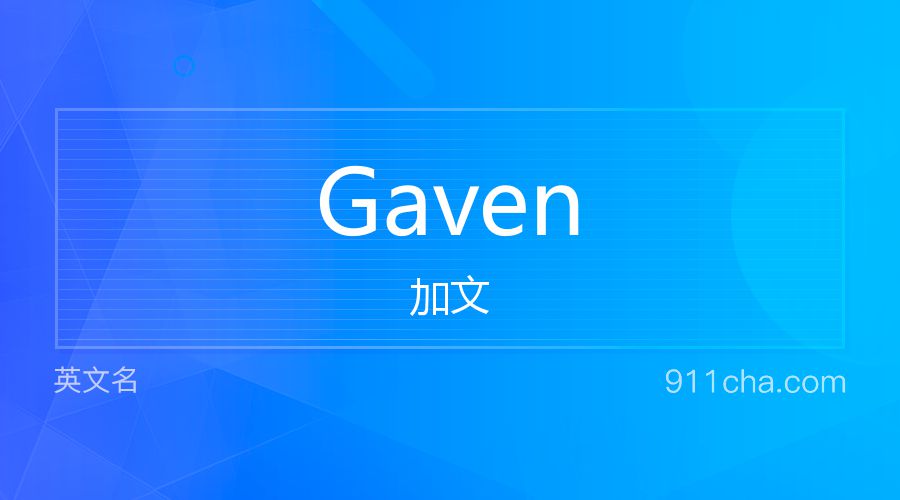 Gaven 加文