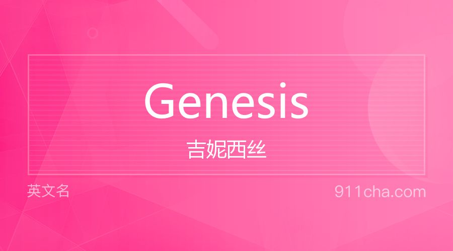 Genesis 吉妮西丝