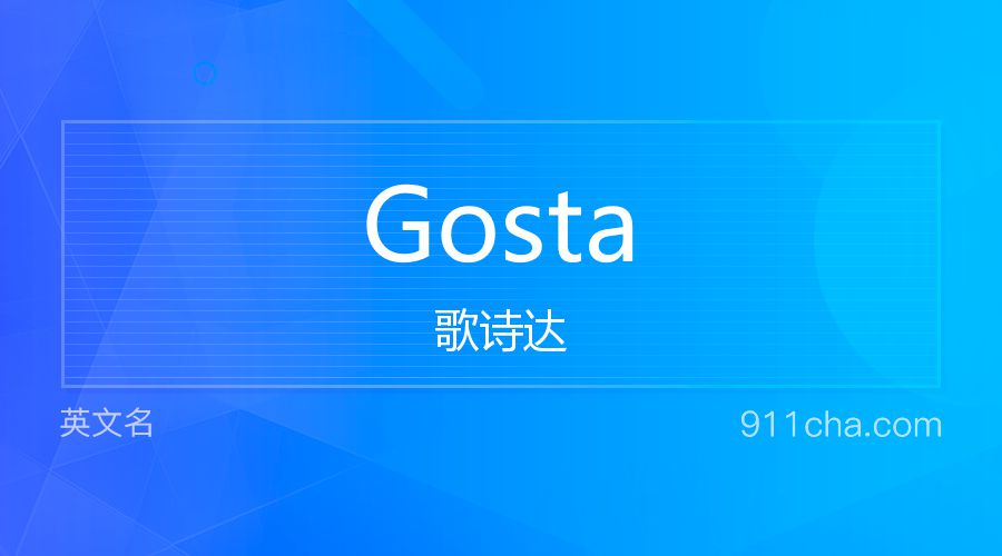 Gosta 歌诗达