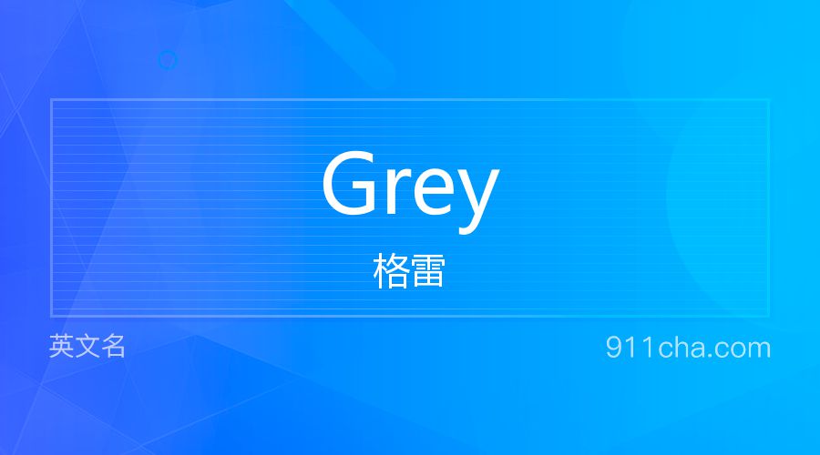 Grey 格雷