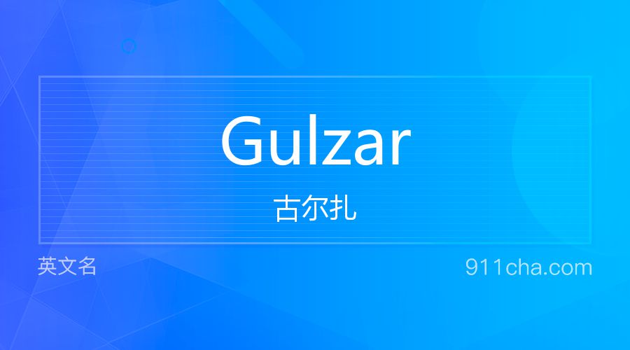 Gulzar 古尔扎