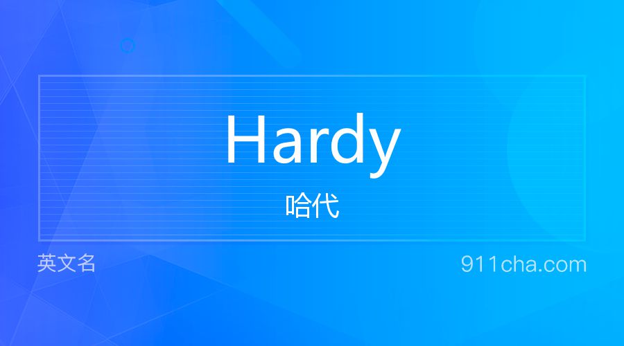 Hardy 哈代