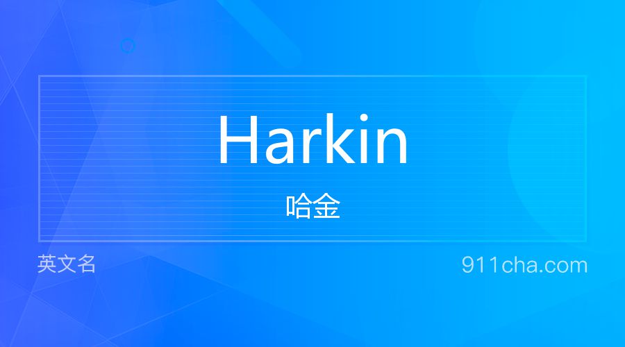 Harkin 哈金