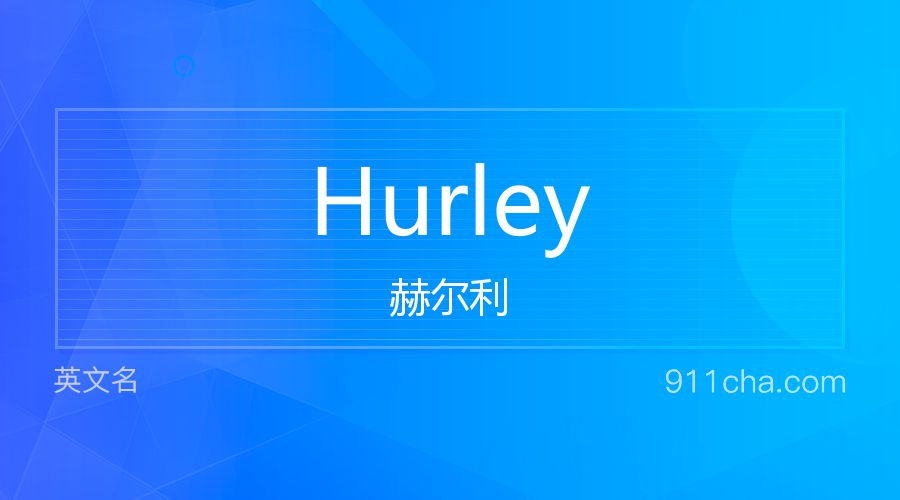 Hurley 赫尔利