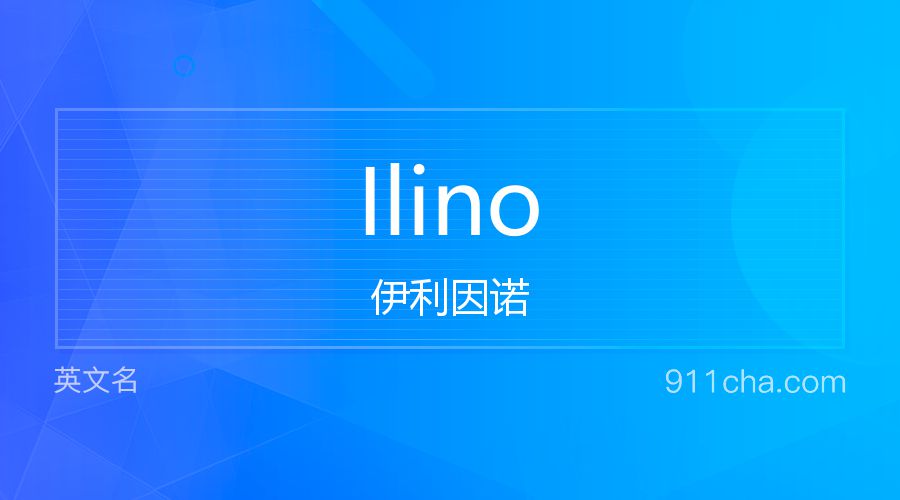 Ilino 伊利因诺