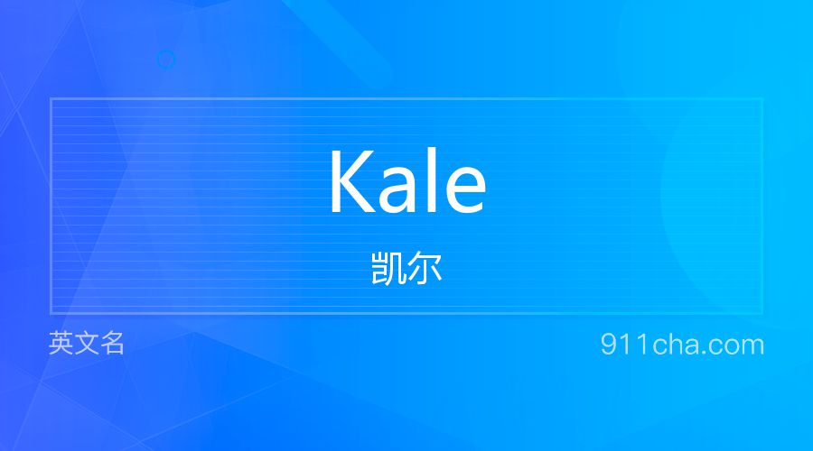 Kale 凯尔