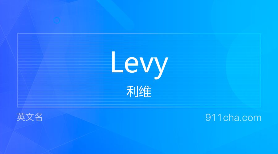 Levy 利维