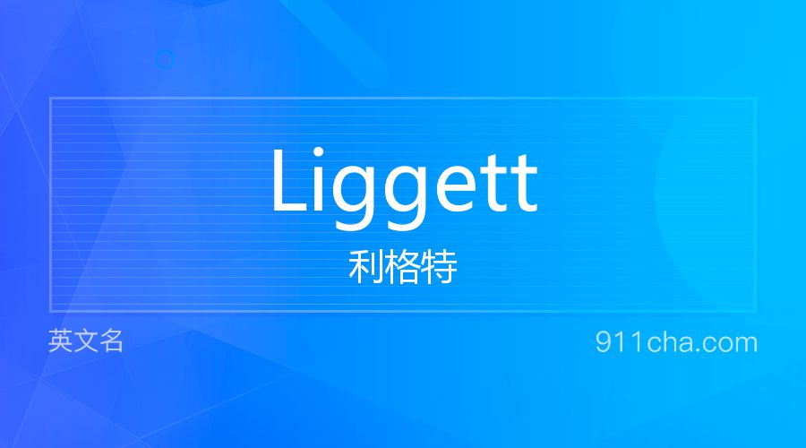 Liggett 利格特