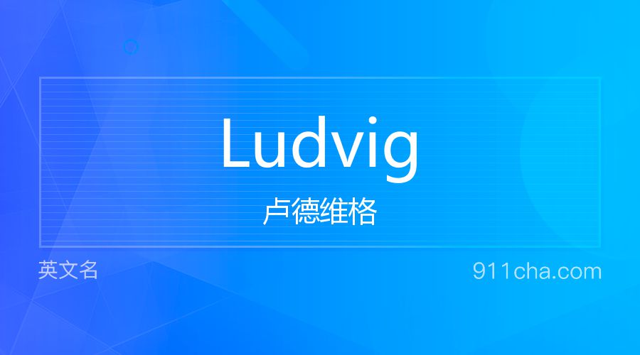 Ludvig 卢德维格